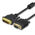 Cable VGA 15 pines macho a DVI 24+5 pines macho 1,5 M, VGA to DVI