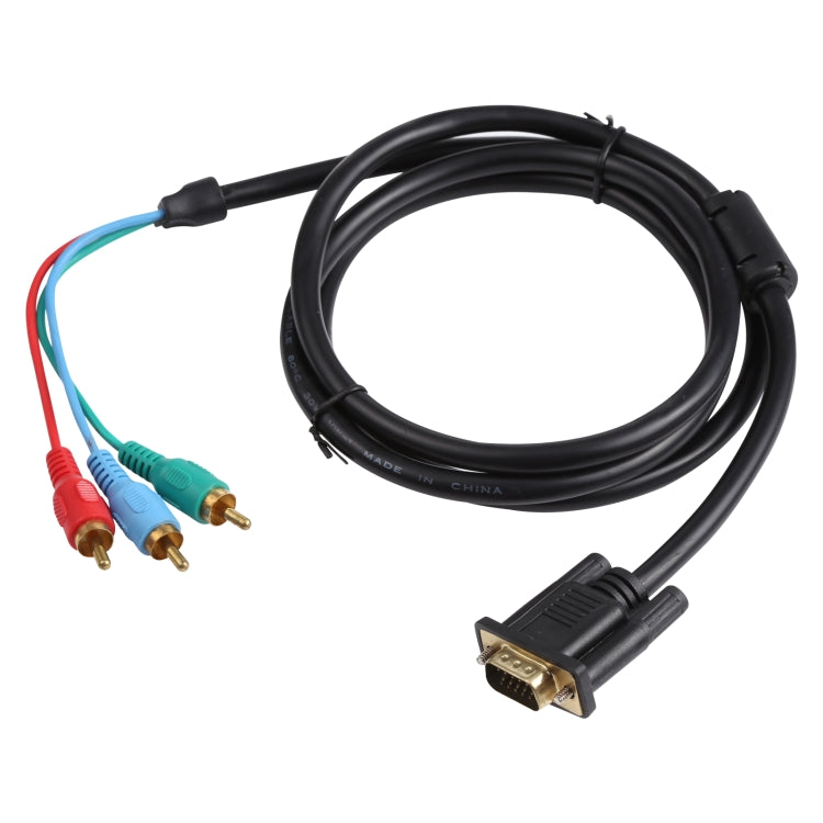 Cable VGA a 3RCA RGB de 1,5 m, VGA to RGB