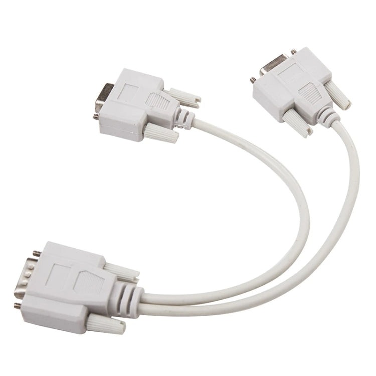 Cable divisor VGA SVGA HDB15 macho a 2 hembra, longitud: 32,5 cm