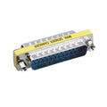 DB25 25 pines macho a macho Mini adaptador cambiador de género