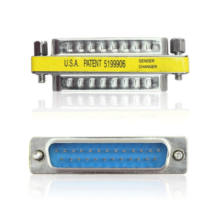 DB25 25 pines macho a macho Mini adaptador cambiador de género