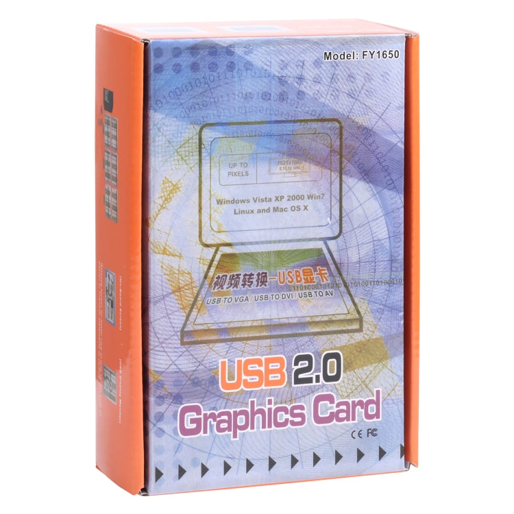 Adaptador USB a VGA para múltiples monitores/pantallas múltiples, tarjeta gráfica externa USB 2.0, USB 2.0