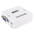 Convertidor de audio y vídeo 1080P Mini VGA a HDMI para HDTV, PC, computadora portátil y DVD, Mini VGA to HDMI