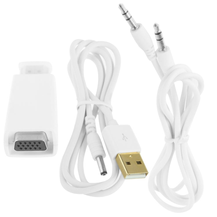 Adaptador Full HD 1080P HDMI a VGA para alimentación y audio