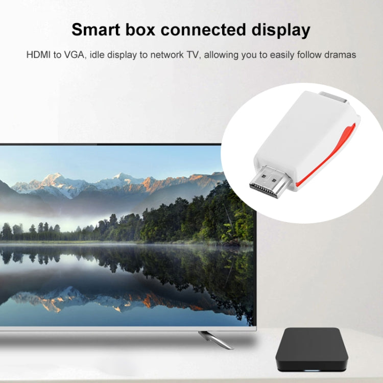 Adaptador Full HD 1080P HDMI a VGA para alimentación y audio