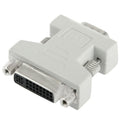 Adaptador convertidor DVI-I 24 + 5 pines hembra a VGA 15 pines macho, DVI 24+5 Pin Female