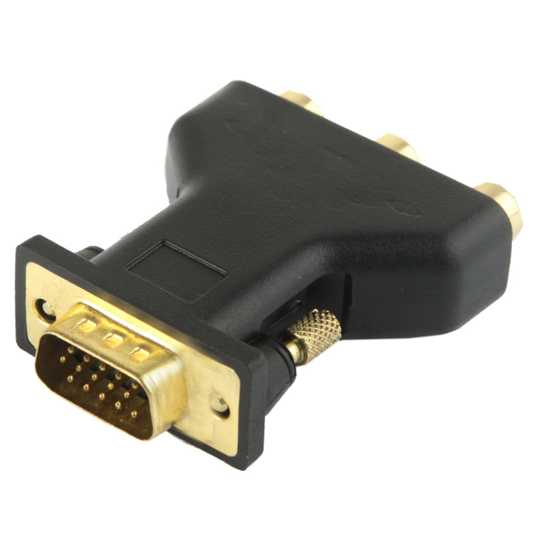 Adaptador VGA de 15 pines macho a 3 RCA componente hembra, VGA