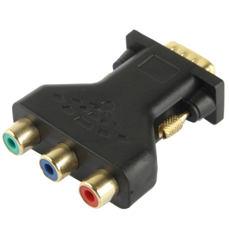 Adaptador VGA de 15 pines macho a 3 RCA componente hembra, VGA