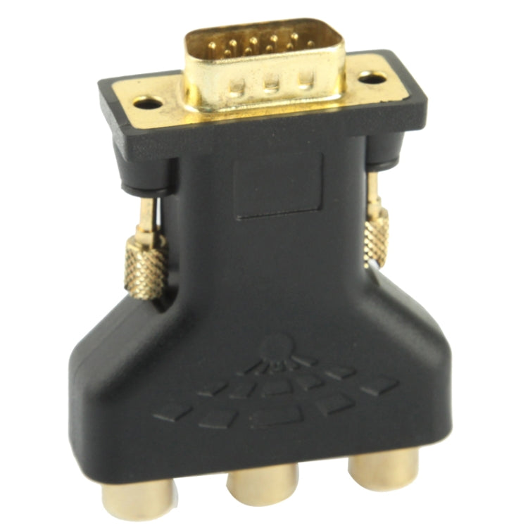 Adaptador VGA de 15 pines macho a 3 RCA componente hembra, VGA