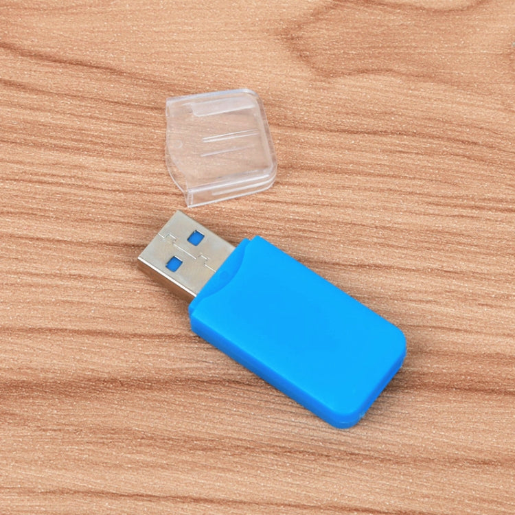 Adaptador de lector de tarjetas T-Flash USB 2.0 Micro SD TF portátil de 20 piezas, hasta 480 Mbps, entrega de colores aleatorios