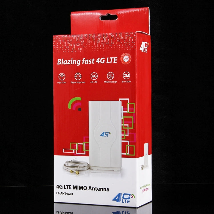 Antena interior LF-ANT4G01 88dBi 4G LTE MIMO con cable conector de 2 piezas de 2 m, puerto CRC9, CRC9 Port