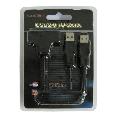 Convertidor de USB 2.0 a Serial ATA HDD y tanque de almacenamiento de HDD de 2,5 pulgadas, Blue