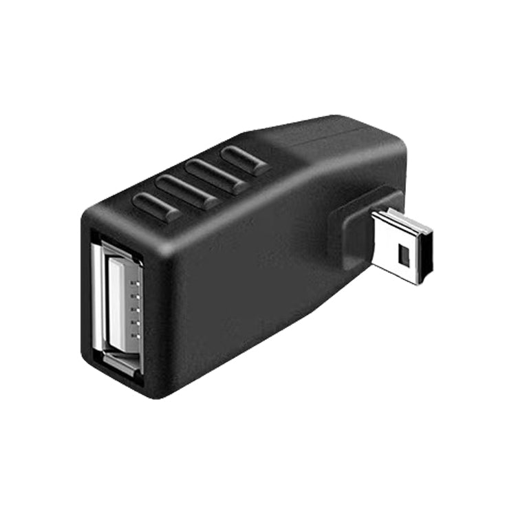Adaptador Mini USB macho a USB 2.0 AF de 90 grados, 90 Degree Up Angled, 90 Degree Down Angled