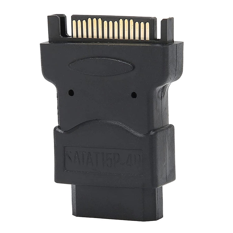 Adaptador SATA macho de 15 pines a hembra de 4 pines, SATA 15 Pin Male to 4 Pin