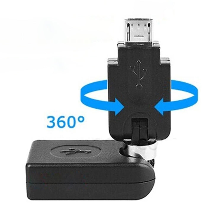 Adaptador giratorio de 360 grados USB 2.0 AM a Mini USB, USB 2.0 AM