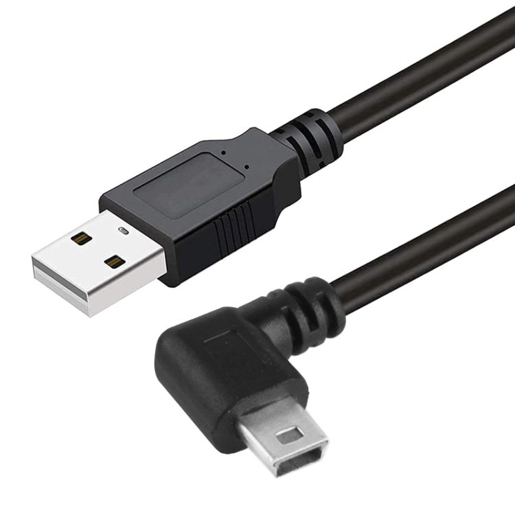 Cable adaptador Mini USB macho a USB 2.0 AM de 90 grados, longitud: 25 cm, Right Angle Mini USB