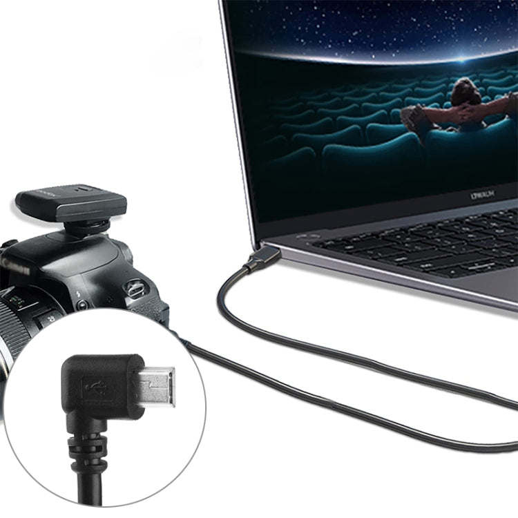 Cable adaptador Mini USB macho a USB 2.0 AM de 90 grados, longitud: 25 cm, Right Angle Mini USB