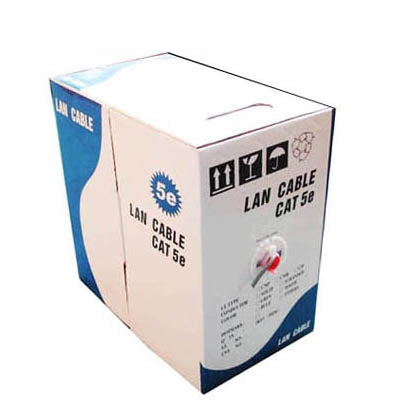 Cable Lan (cable de datos CAT5E) Longitud: 305M, CAT5E CCA, Diameter: 0.35mm, CAT5E CCA, Diameter: 0.38mm-0.4mm, CAT5E CCA, Diameter: 0.5mm, CAT5E Copper, Diameter: 0.5mm