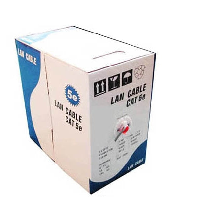 Cable Lan (cable de datos CAT5E) Longitud: 305M, CAT5E CCA, Diameter: 0.35mm, CAT5E CCA, Diameter: 0.38mm-0.4mm, CAT5E CCA, Diameter: 0.5mm, CAT5E Copper, Diameter: 0.5mm