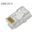 Enchufe modular del conector RJ45 de 1000 PCS, calidad normal, 1000 PCS