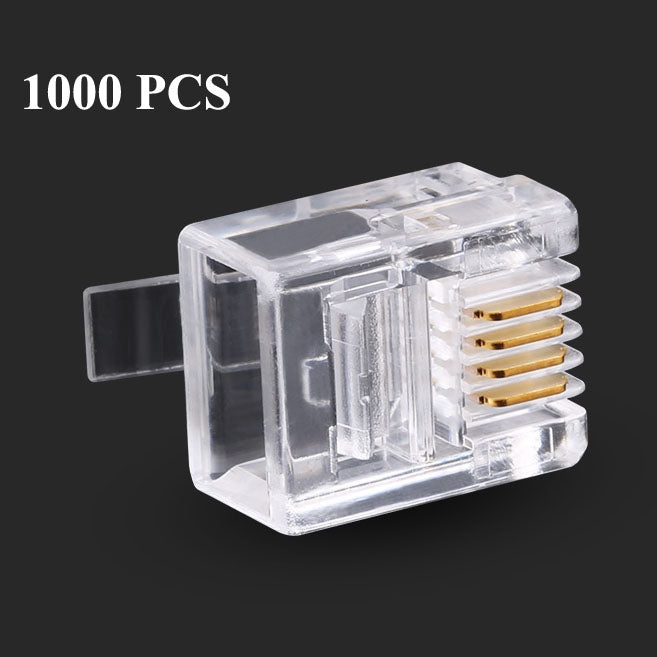 Conector telefónico de enchufe modular RJ11 (1000 unidades en un paquete, el precio es por 1000 unidades)
