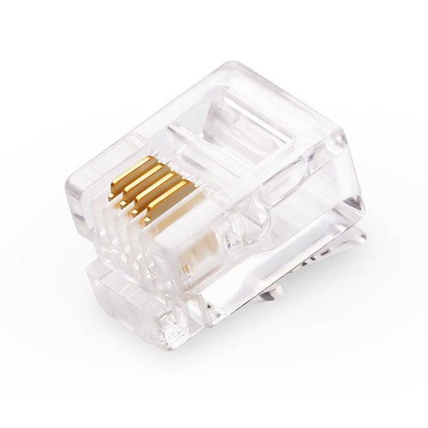 Conector telefónico de enchufe modular RJ11 (1000 unidades en un paquete, el precio es por 1000 unidades)