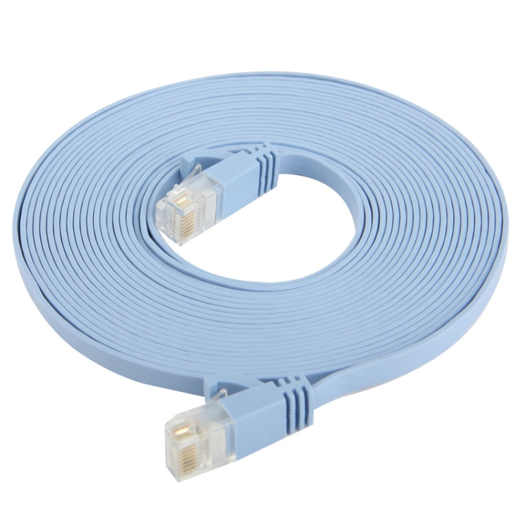 Cable LAN de red Ethernet plano ultrafino de 5 m, CAT6, Length: 5m (Baby Blue)