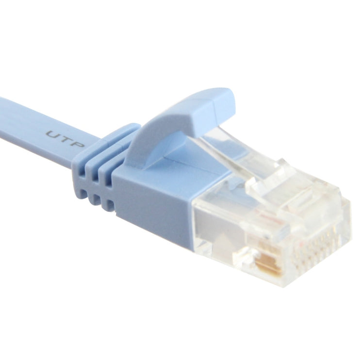 Cable LAN de red Ethernet plano ultrafino de 15 m, CAT6, Length: 15m (Baby Blue)