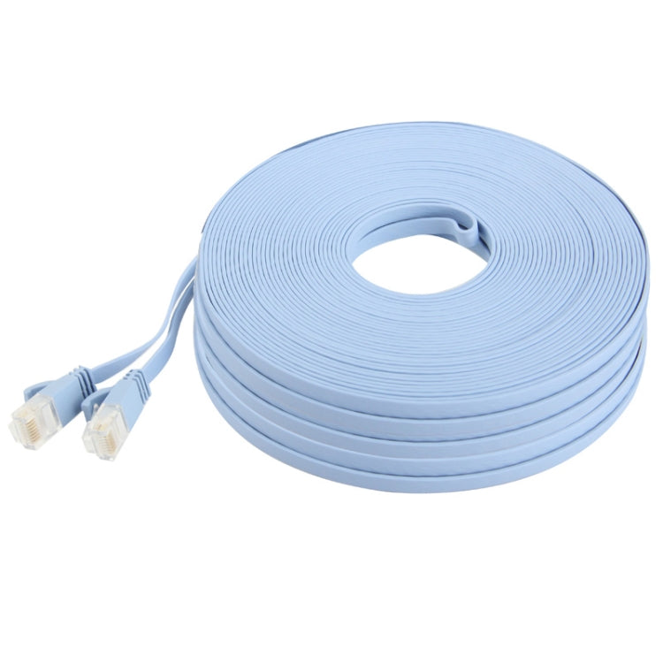 Cable LAN de red Ethernet plano ultrafino de 50 m, CAT6a, Length: 50m (Baby Blue)