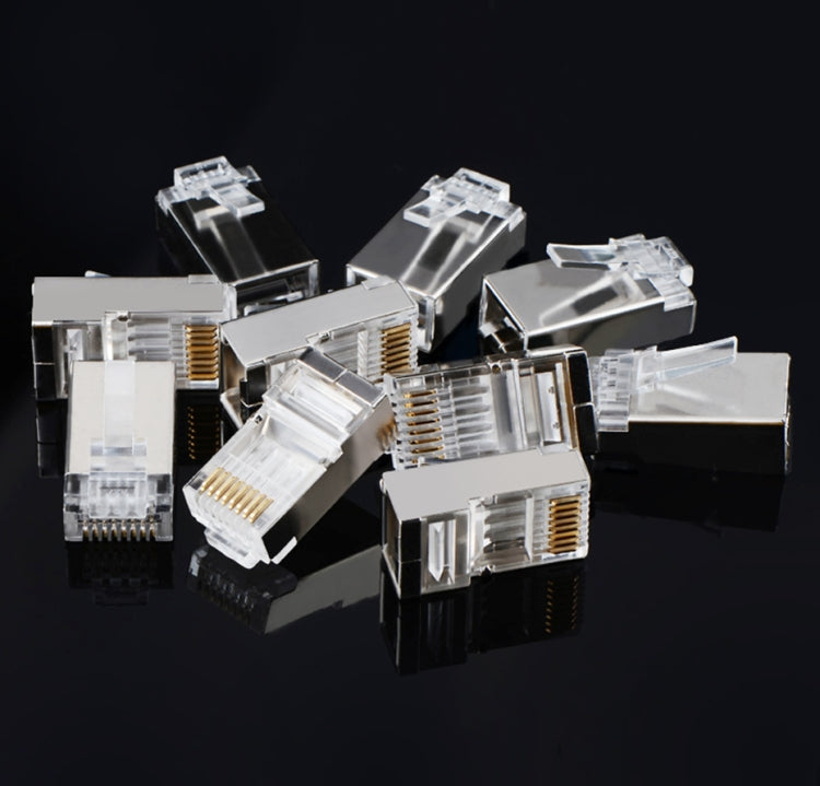 Red de conector Lan Cat5 8P8C de enchufe blindado RJ45 de alta calidad (100 unidades en un paquete, el precio es por 100 unidades)