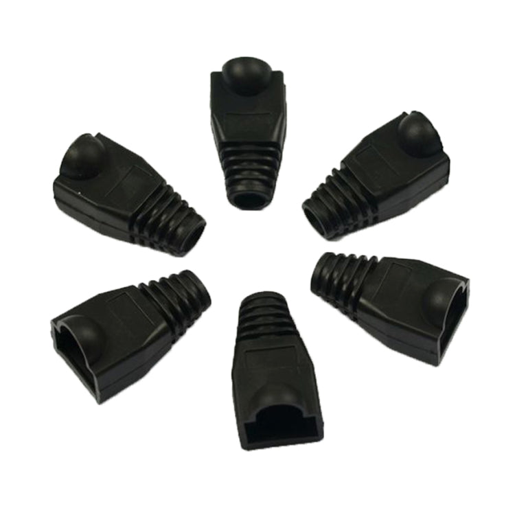 Cubierta de tapa para botas de cables de red para RJ45, negra (100 unidades en un paquete, el precio es por 100 unidades), 100 Pcs Black, 100 Pcs Red, 100 Pcs Blue, 100 Pcs White, 100 Pcs Green, 100 Pcs Grey, 100 Pcs Yellow