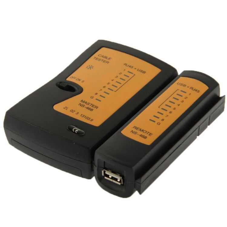 Probador de cables de red RJ45 y RJ11, RJ45/RJ11 Black