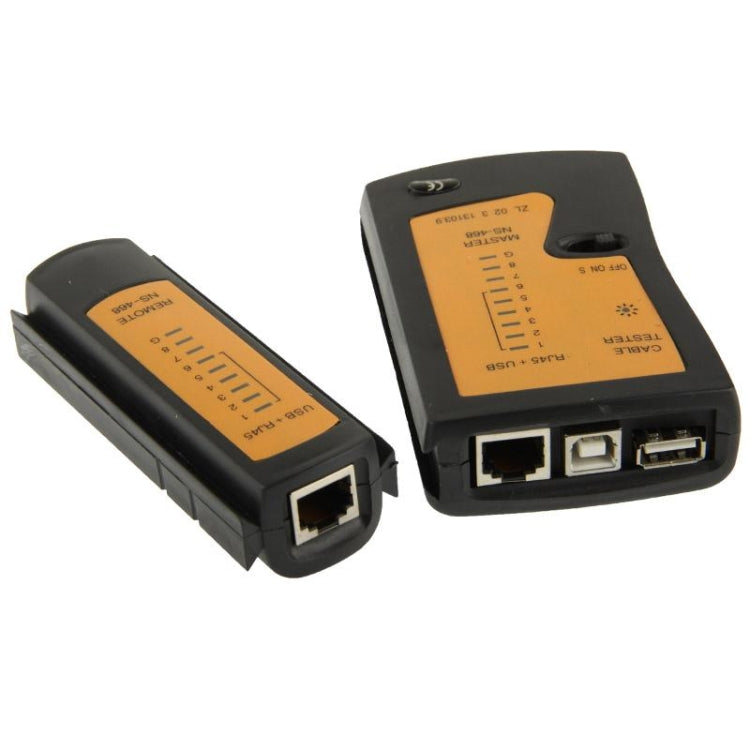 Probador de cables de red RJ45 y RJ11, RJ45/RJ11 Black