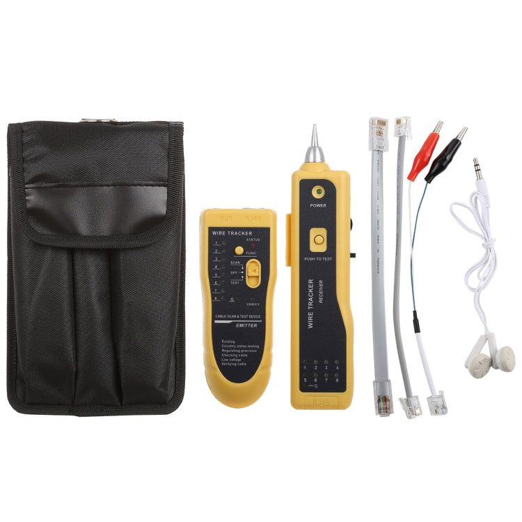 Dispositivo de prueba e instrumento de inspección de línea multiusos RJ11 y RJ45, RJ45/RJ11 Yellow