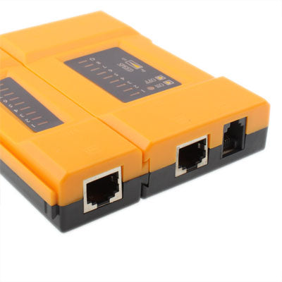 Probador de cables de red de doble uso MINI RJ11 + RJ45, RJ45/RJ11 Orange