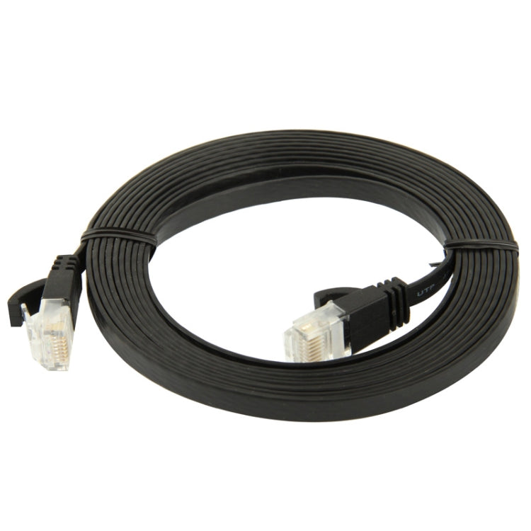 Cable LAN de red Ethernet plano ultrafino CAT6, 3m Black