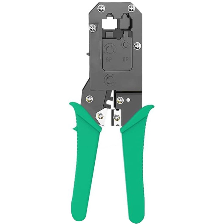 Herramienta de alicates crimpadores de red con mango 8P8C, 8P8C/6P6C/4P4C/RJ11/RJ45/RJ12 Crimping Tool