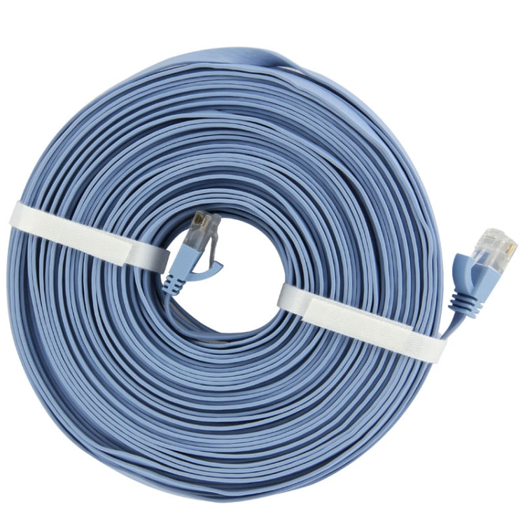 Cable LAN de red Ethernet plano ultrafino CAT6 de 50 m, 50m Blue