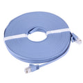 Cable LAN de red Ethernet plano ultrafino CAT6 de 20 m, 20m Blue