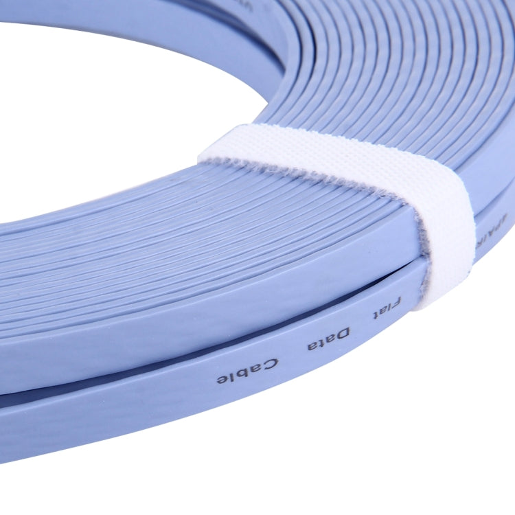 Cable LAN de red Ethernet plano ultrafino CAT6 de 15 m, 15m Blue