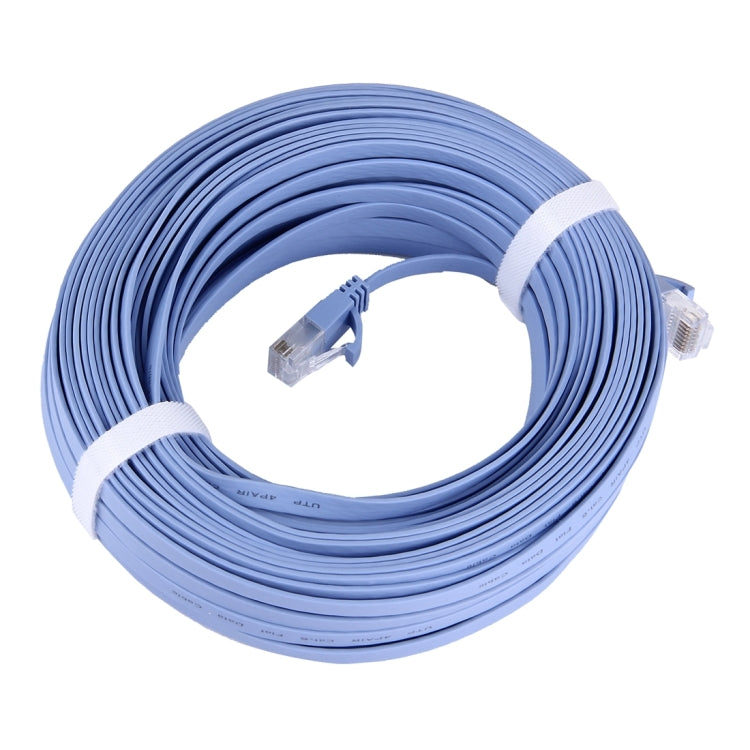 Cable LAN de red Ethernet plano ultrafino CAT6, 30m Blue