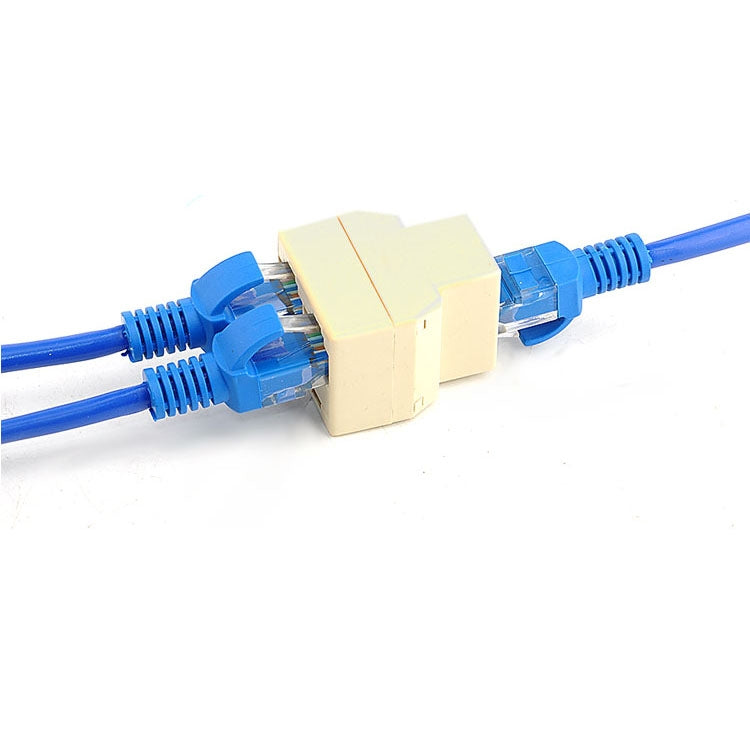 Divisor de conector Ethernet RJ45 1x2, RJ45 Female to 2 Female