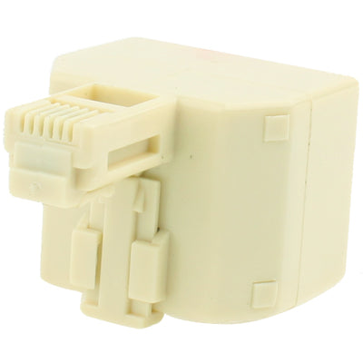 Convertidor adaptador de enchufe RJ11 macho a 2 RJ11 hembra