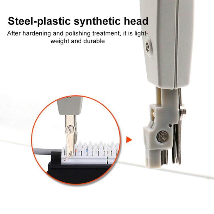 Herramienta de inserción de punzones múltiples para toma de teléfono BT de red RJ45 / RJ12 / RJ11 (blanco)