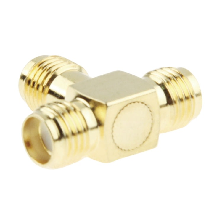 Adaptador SMA hembra chapado en oro a 2 SMA hembra, SMA Female to 2 SMA Female