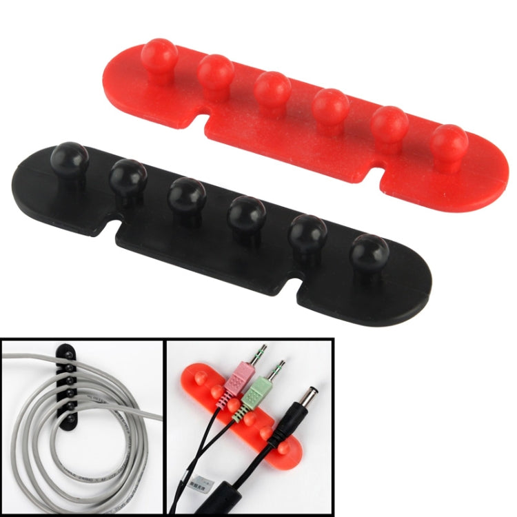 CC-595 Soporte de enchufe adhesivo para cable de plástico (par), entrega en color aleatorio
