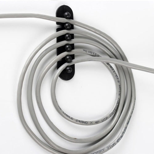 CC-595 Soporte de enchufe adhesivo para cable de plástico (par), entrega en color aleatorio