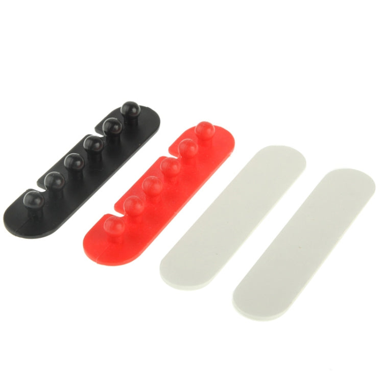CC-595 Soporte de enchufe adhesivo para cable de plástico (par), entrega en color aleatorio