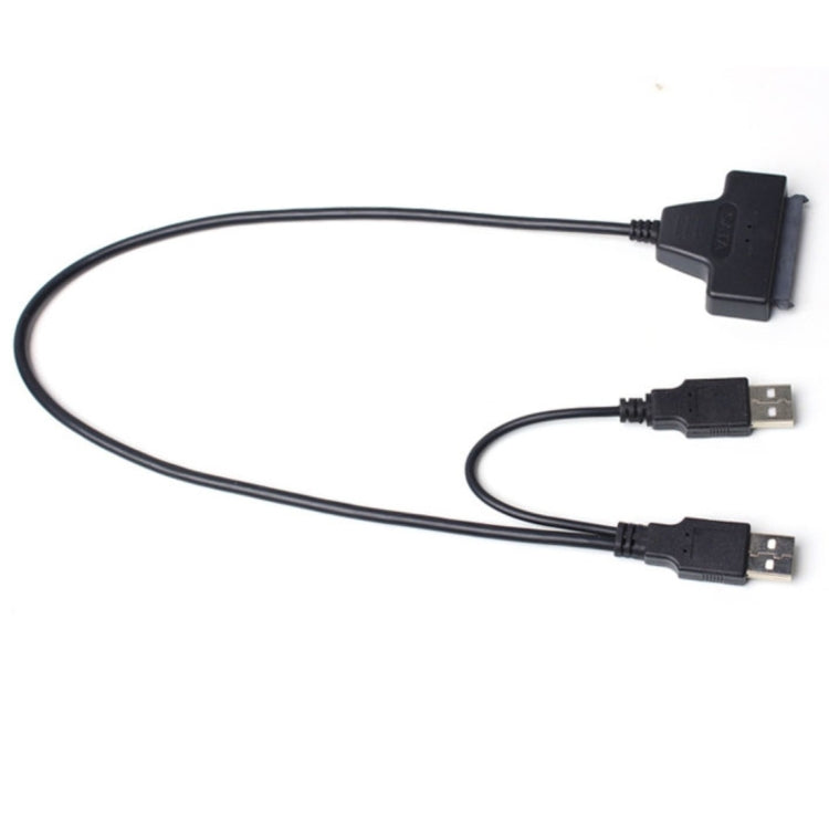 Cable adaptador de disco duro doble USB 2.0 a SATA para HDD / SSD SATA de 2,5 pulgadas, Double USB 2.0 to SATA