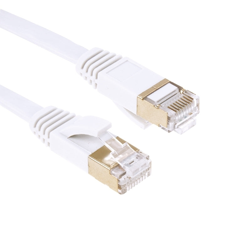 Cable LAN de red Ethernet plano ultrafino de alta velocidad CAT7 con cabeza chapada en oro de 10Gbps, 1m, 2m, 3m, 5m, 10m, 15m, 20m, 25m, 30m